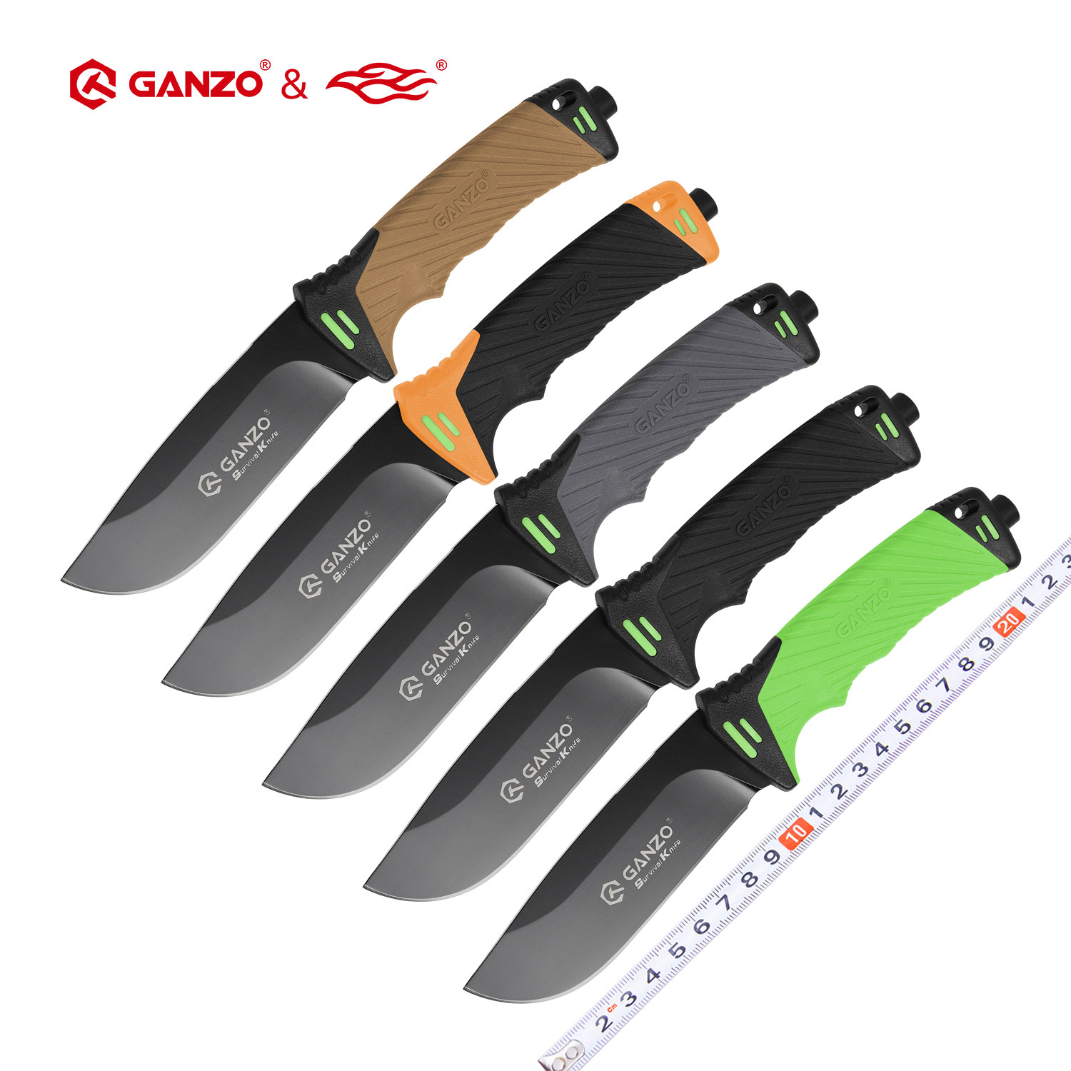 Bushcraft Knife Fixed - Нож Ganzo G8012 с фиксированным клинком