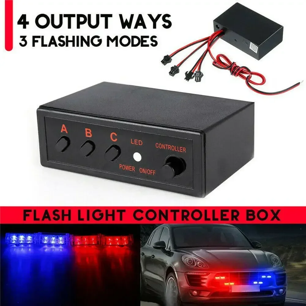 Sos Light Strobe - 4-сторонняя светодиодная стробоскопическая вспышка, мигалка, контроллер,